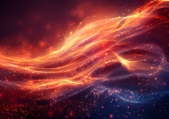Obraz premium Orange red purple blue abstract light and shade wave background