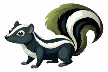 zodiac sign pisces, skunk  icon vector illustration, skunk silhouette of a skunk isolated on a white background, eps, png, svg,  skunk vector