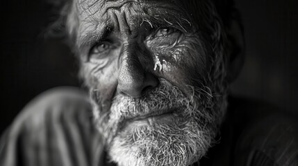 touched by grace man with tears of joy and gratitude emotional portrait photography