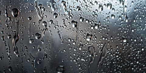 Textured metal surface with condensation droplets, suitable for promoting cold beverages or energy drinks 