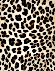 Fototapeta premium animal background leopard skin texture, fluffy print
