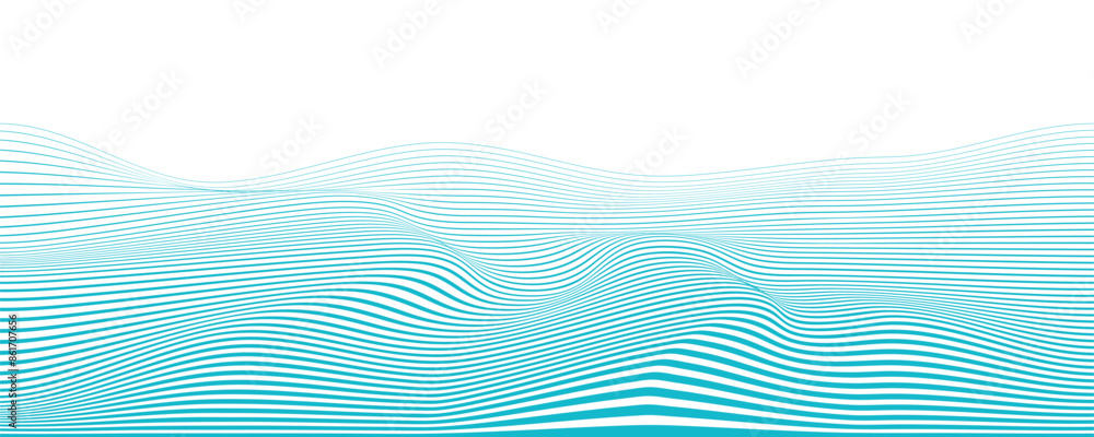 Poster abstract wave element for design. dynamic wave pattern. modern flowing wavy lines. futuristic techno