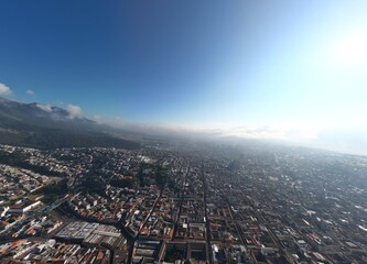 Centro Histórico de Quito, fotografía Aérea de la Ciudad, dron dji