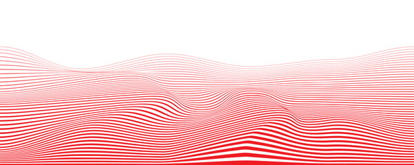 Abstract wave element for design. Dynamic wave pattern. Modern flowing wavy lines. Futuristic technology concept. Suit for banner, poster, cover, brochure, flyer, website