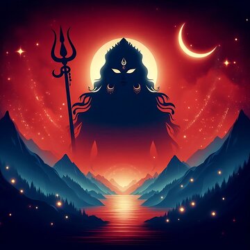 Happy Durga Pooja. Goddess Durga Maa