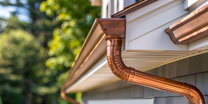 Elegant Shingle-Style Architecture Featuring Copper Gutters and Trim Details. Concept Shingle-Style Architecture, Copper Gutters, Trim Details, Elegant Design