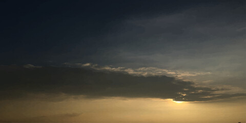 time-lapse of clouds abstract banner canvas background image surface sun set over the city 