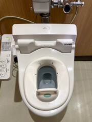 便器に重ねて使う、子供用の便器