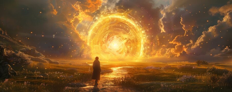 A magical wheel of time.