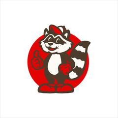 Raccoon Mascot