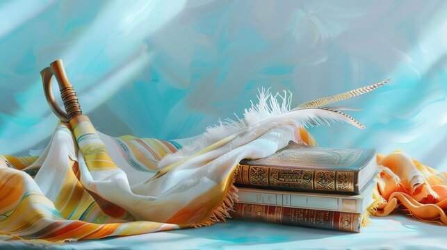 Eyecatching Realistic yom kippur concept