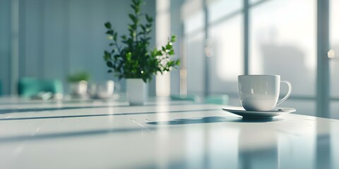 Employees taking extended lunch breaks impacting workflow deadlines in photorealistic illustration. Concept Workplace Productivity, Extended Breaks, Deadline Impact, Photorealistic Illustration