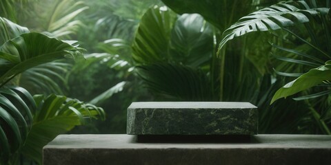 A plinth to feature a green product