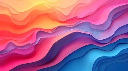 Obraz premium Abstract Colorful Wavy Background