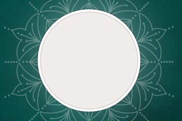 Indian Art Blue Background And White Circle Indian Festival Diwali, navratri