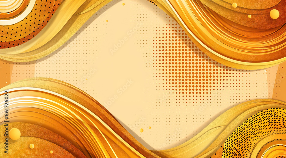 Wall mural abstract orange background