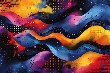 abstract background in colors and patterns for National Courtesy Month