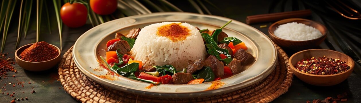 A dish of Malagasy romazava with beef