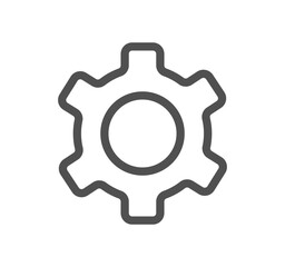 Gear related icon outline and linear vector.	