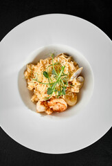 Exquisite Seafood Risotto with Scallops and Prawns