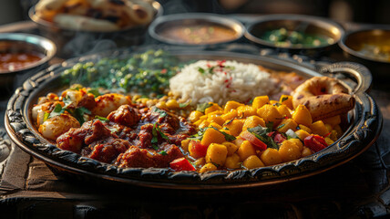 indian breakfast, professional food photography,generative ai