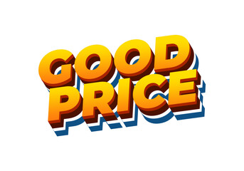 Good price. Text effect in 3D look with good colors