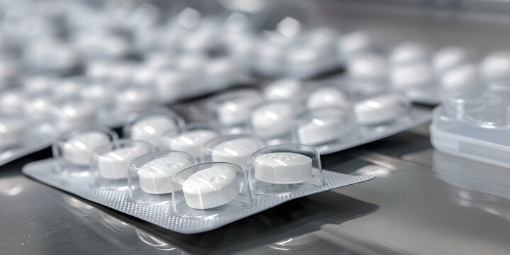 Secure Packaging of Controlled Substances A Photo Emphasizing Safe Handling Under Regulations. Concept Pharmaceutical Safety, Secure Packaging, Controlled Substances, Compliance Regulations