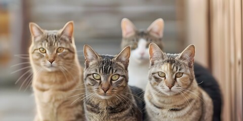 The Feline Secret Society Solving Mysteries and Unmasking the Laser Pointer. Concept CatDetectives, MysterySolvers, SecretSociety, LaserPointerMystery, FelineInvestigation