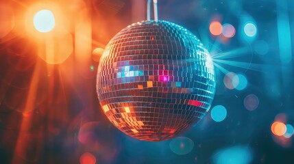 ball mirror lighting club night silver isolated background abstract alone bright carnival closeup clubbing colours dancing design disco dj effect entertainment equipment facet flare globe glow.