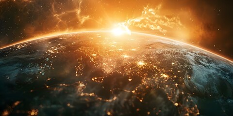 The Genesis Creation Story God's Creation of Heaven, Earth, and Life in Six Days. Concept Creation Story, Genesis, Heaven and Earth, God's Work, Six Days