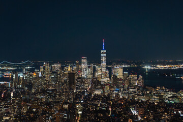 Obraz premium new york skyline at night