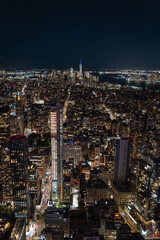 Obraz premium new york skyline at night
