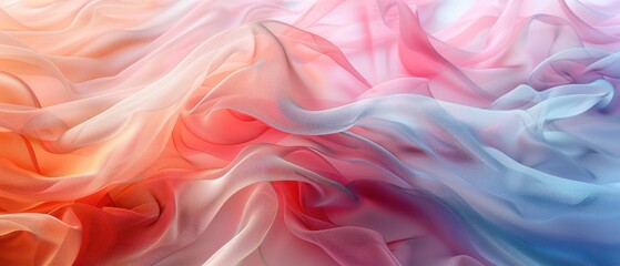 Obraz premium Abstract swirling background of red, pink, and blue.