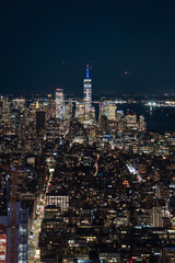 Fototapeta premium new york skyline at night