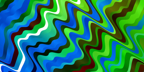 Dark Multicolor vector background with lines.