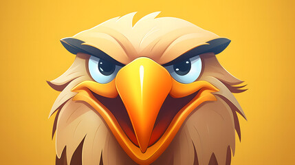 Fototapeta premium Close-Up of an Angry Eagle Mascot Costume