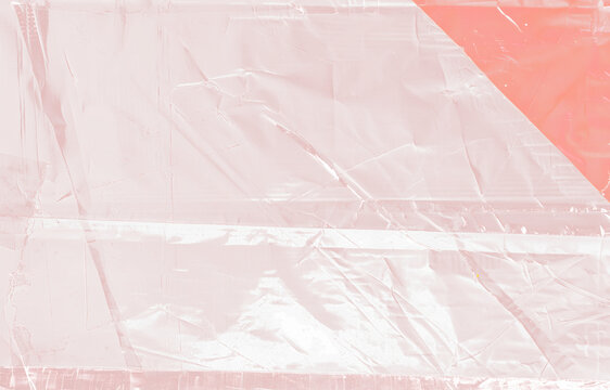 red transparent plastic film overlay texture background