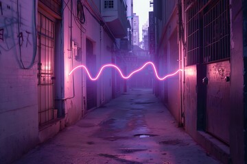 narrow alley in the night