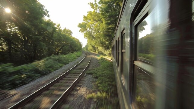 The trains rhythmic movement lulled passengers into a sense of calm even as it crossed over state lines.