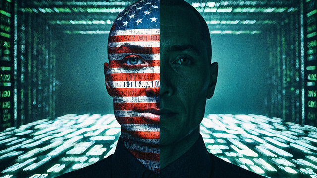 The USA Man: Cyber Warrior Under the Flag in Binary Matrix