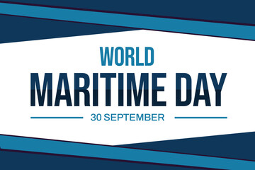 World Maritime Day Celebrating the Vital Role of Shipping in Global Trade and Environmental Conservation. poster banner