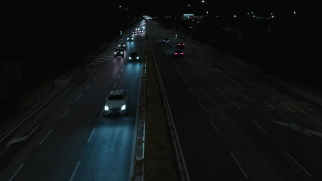 time-lapse, cars, night, lights, traffic, speed, highway, Milan, Milano,