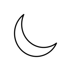 moon line icon