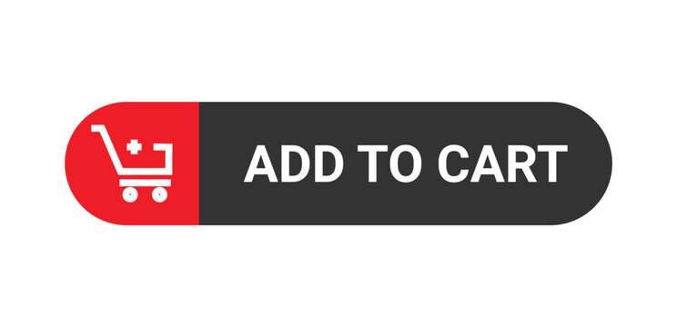 Web Button with Cart Icon: Add to Cart Button Featuring Shopping Cart Icon

