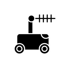 moon rover glyph icon