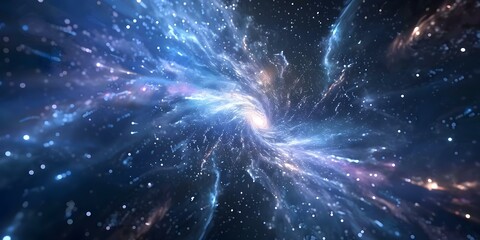 Fototapeta premium Exploring the concept of perpetual motion in the universe through a detailed image of a starry nebula. Concept Astrophotography, Perpetual Motion, Universe Exploration, Starry Nebula, Cosmic Wonders