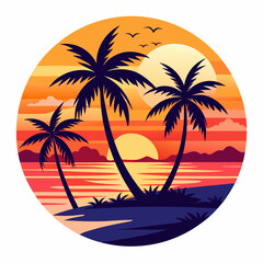 tropical-sunset-with-palm-trees--beach-clipart-vec