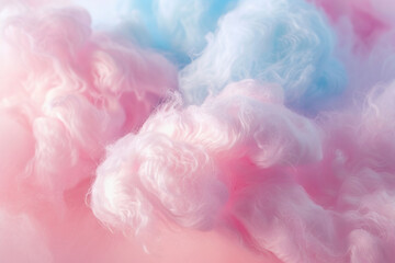 Fototapeta premium Generative ai on theme of beautiful texture soft fluffy cotton, design natural abstract background