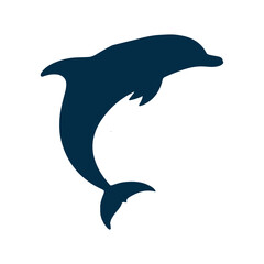 Delphine  silhouette vector design