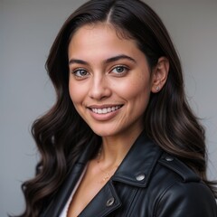Fototapeta premium Young Smiling latina woman
